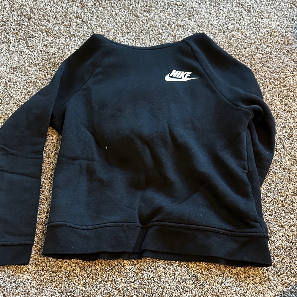 Nike Black Pullover with White Logo